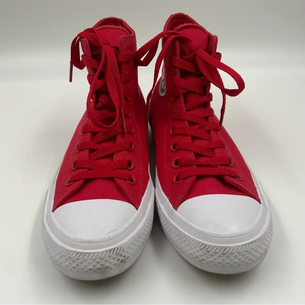 Converse Chuck Taylor All Star Donna Red Canvas Sneakers Women’s Size 9/ Men’s 7 - Picture 3 of 7